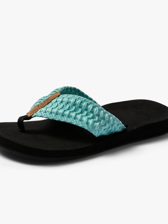 Reef Shoes - Reef Cushion Threads Flip-Flop Sandals- Aqua